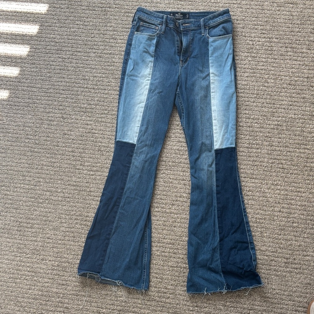Hollister Multi-Blue Flare Jeans